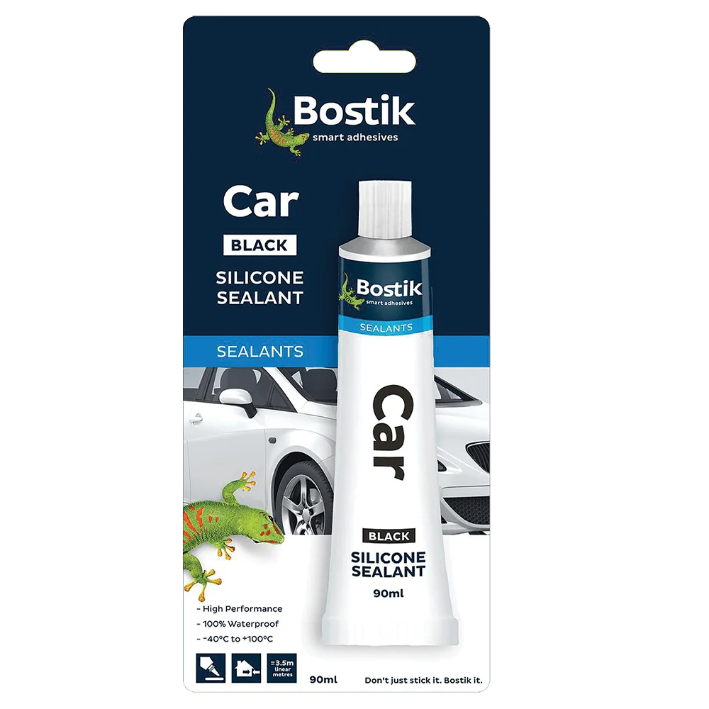 bst0045.webp BOSTIK SILICONE SEALANT CAR 90ML BLACK - Image 1