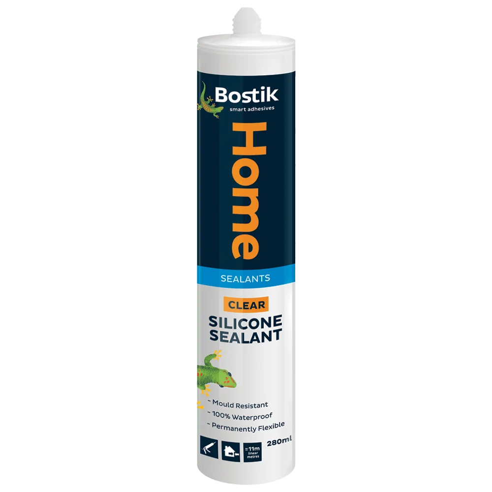 bst0051.webp BOSTIK SILICONE SEALANT HOME 280ML CLEAR - Image 1