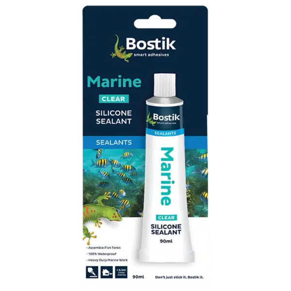 BOSTIK SILICONE SEALANT MARINE 90ML CLEAR