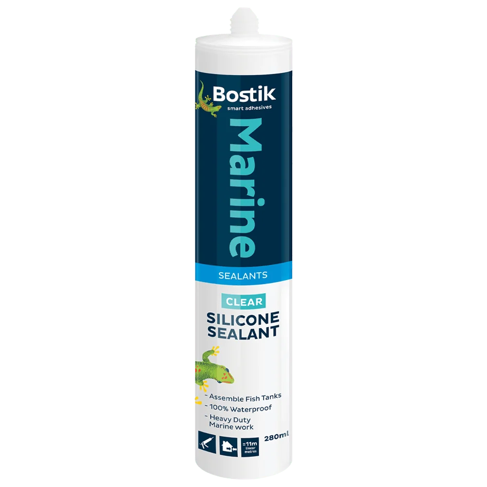 bst0056.webp BOSTIK SILICONE SEALANT MARINE 280ML CLEAR - Image 1