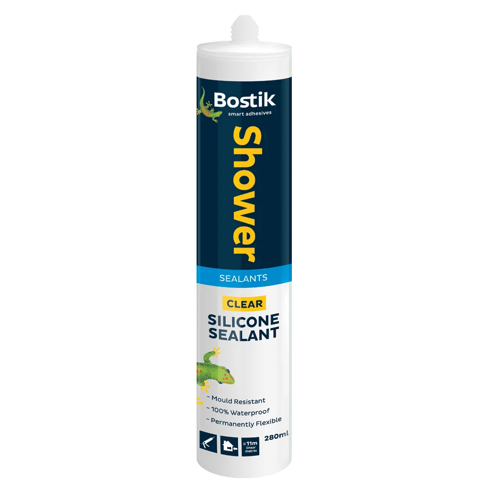 bst0059.webp BOSTIK SILICONE SEALANT SHOWER 280ML CLEAR - Image 1