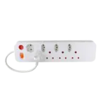 ELECTRICMATE MULTIPLUG  8WAY SINGLE SWITCH WHITE