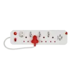 ELECTRICMATE MULTIPLUG  8WAY SURGE +2USB