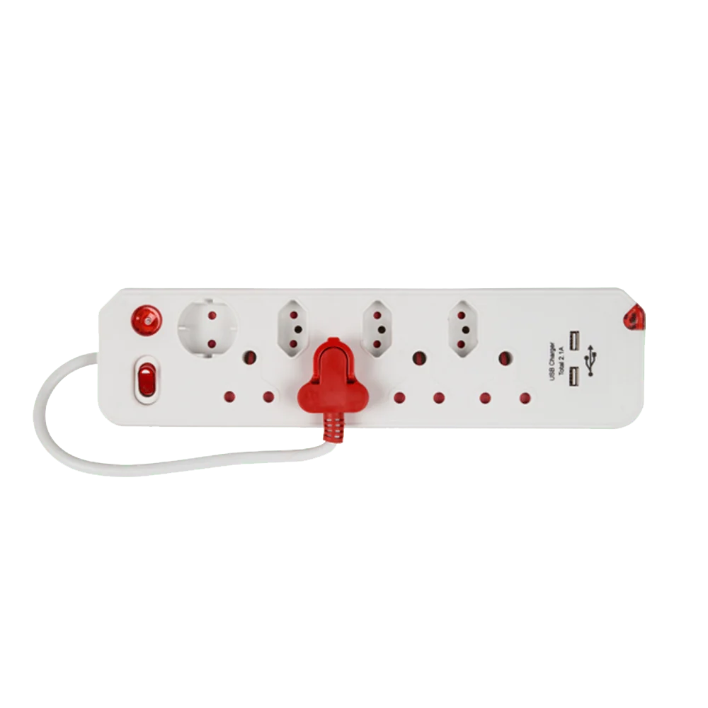 cre014.webp ELECTRICMATE MULTIPLUG 8WAY SURGE +2USB - Image 1