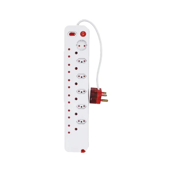 ELECTRICMATE MULTIPLUG 12WAY S/SWITCH SURGE WHITE
