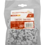 ELECTRICMATE CABLE SADDLE ROUND 10MM P/100