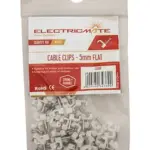 ELECTRICMATE CABLE SADDLE FLAT  5.0MM P/100