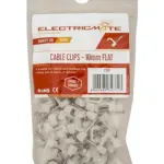 ELECTRICMATE CABLE SADDLE FLAT 10.5MM P/100