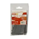 ELECTRICMATE CABLE TIES  BLACK 100X2.5MM P/100
