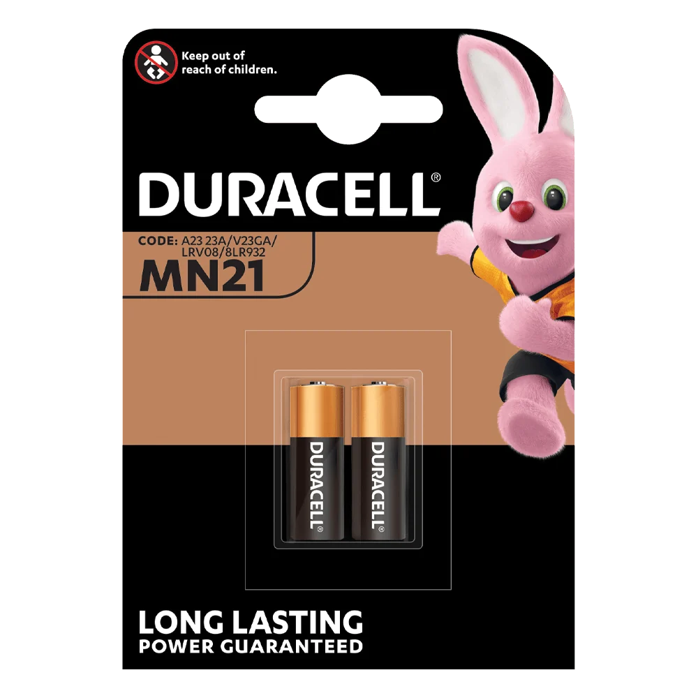 dur803961.webp DURACELL BATTERIES ALKALINE MN21 P02 P/10 - Image 1