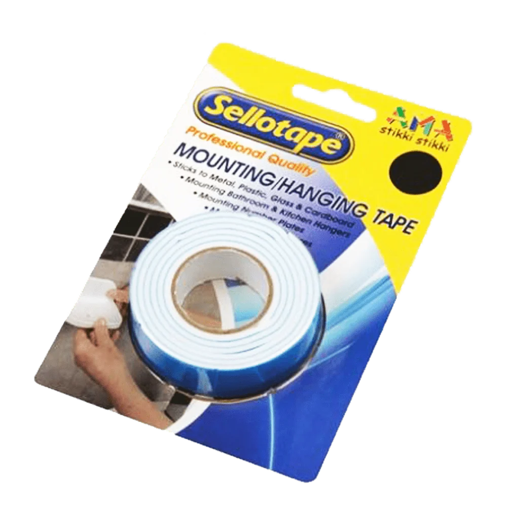 eap3020.webp SELLOTAPE DIY MOUNTING TAPE 24MMX3MMX1M - Image 1