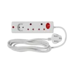 ELECTRICMATE MULTIPLUG  3WAY+3M CORD + OVERLOAD