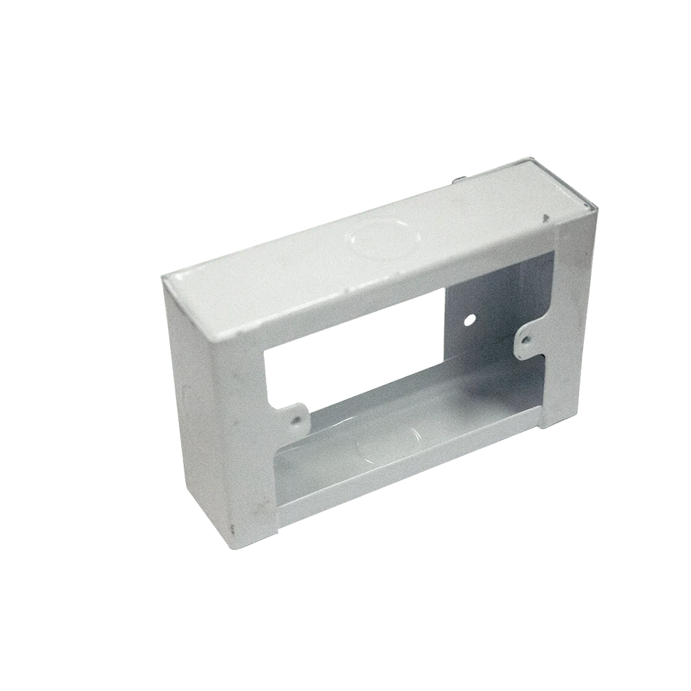 ele1150.webp MTS ELECTRIC WALL BOX STEEL WHITE 2X4 - Image 1