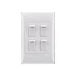 ELECTRICMATE SWITCH  4L 2X4 WHITE