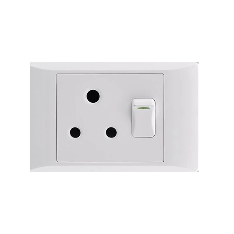 es023.webp ELECTRICMATE SOCKET 2X4 SINGLE 16A WHITE - Image 1