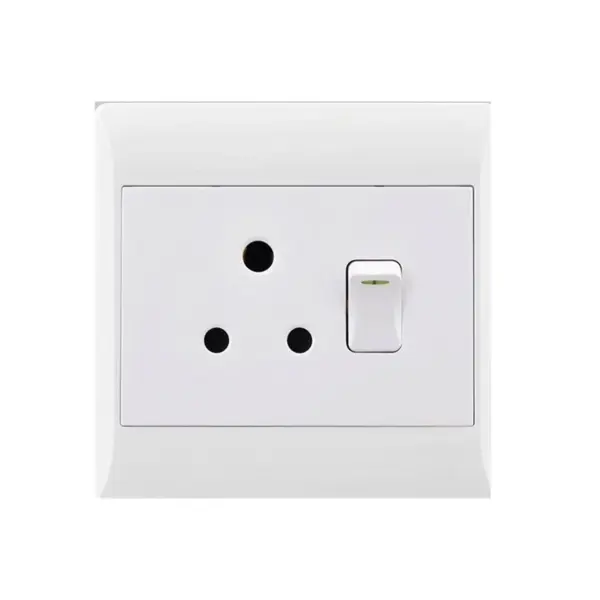 ELECTRICMATE SOCKET  4X4 SINGLE 16A WHITE