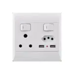 ELECTRICMATE SOCKET  4X4 16A+EURO+2XUSB