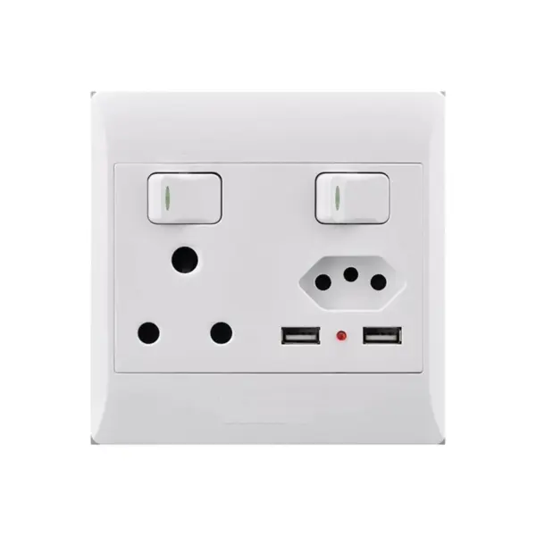 ELECTRICMATE SOCKET  4X4 16A+EURO+2XUSB