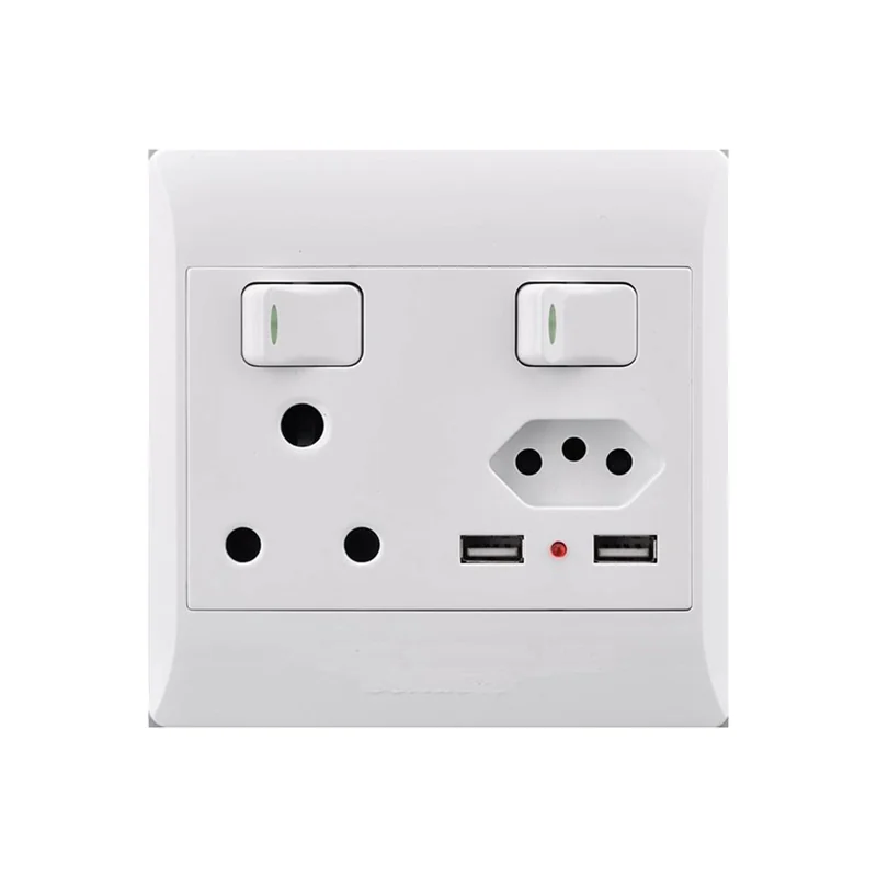es031.webp ELECTRICMATE SOCKET 4X4 16A+EURO+2XUSB - Image 1