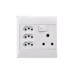 ELECTRICMATE SOCKET  4X4 3XEURO+16A WHITE