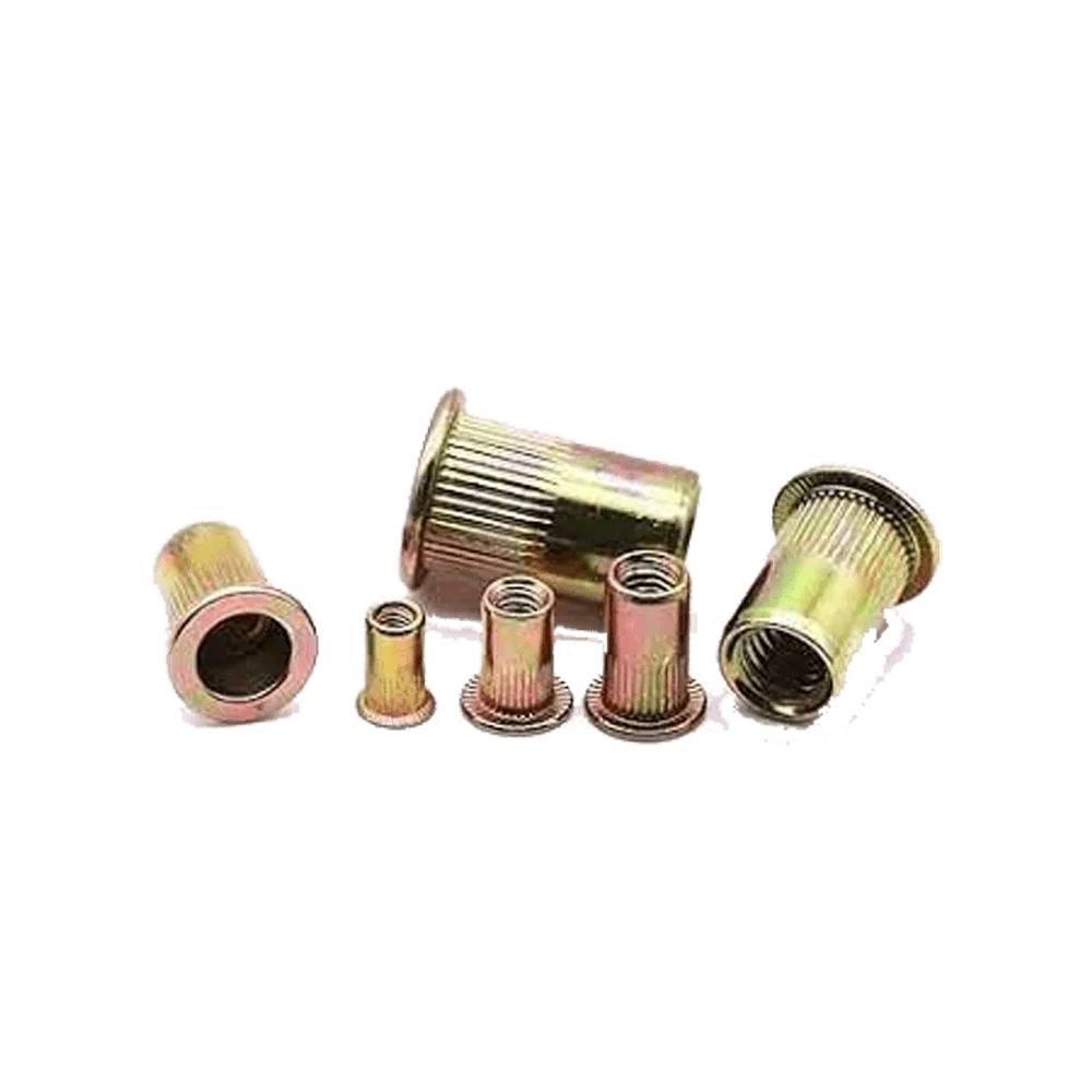 fas7304.webp FASCOR RIVNUTS YELLOW ZINC PLATED 4MM P/10 - Image 1
