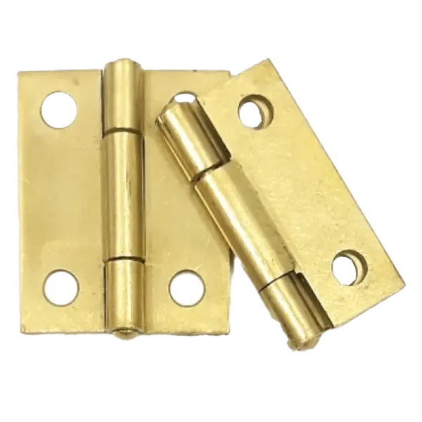 FASCOR HINGE BUTT BRASS PLATED  25MM P/2