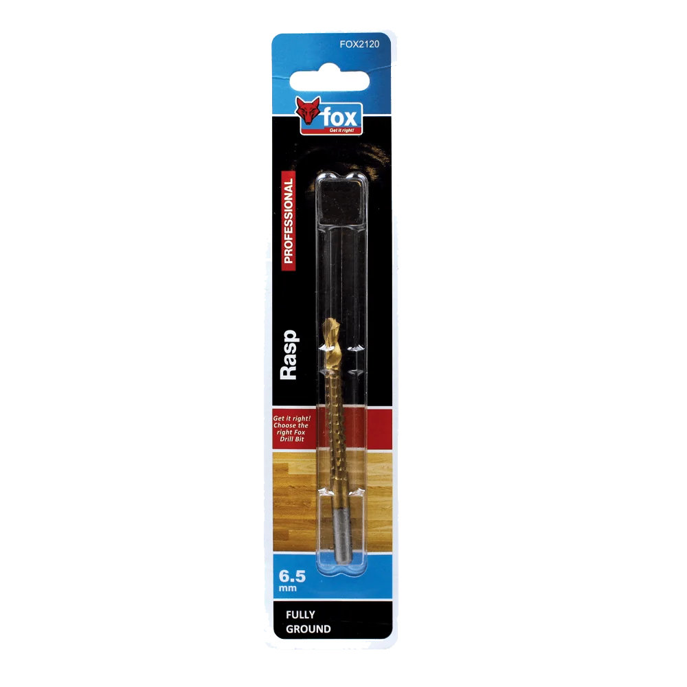 fox2120.webp FOX DRILL BIT WOOD F/G RASP 6.5X90MM XXX - Image 1