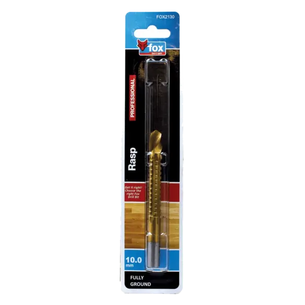 FOX DRILL BIT WOOD F/G RASP 10X105MM XXX