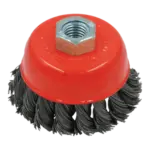 FOX WIRE CUP BRUSH TWIST M14  75MM(GRINDER)