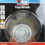 FOX WIRE CUP BRUSH CRIMPED FINE 85MM(DRILL)