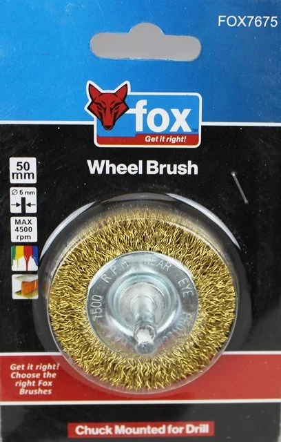 fox7675.webp FOX WIRE WHEEL CRIMPED 50MM(DRILL) - Image 1
