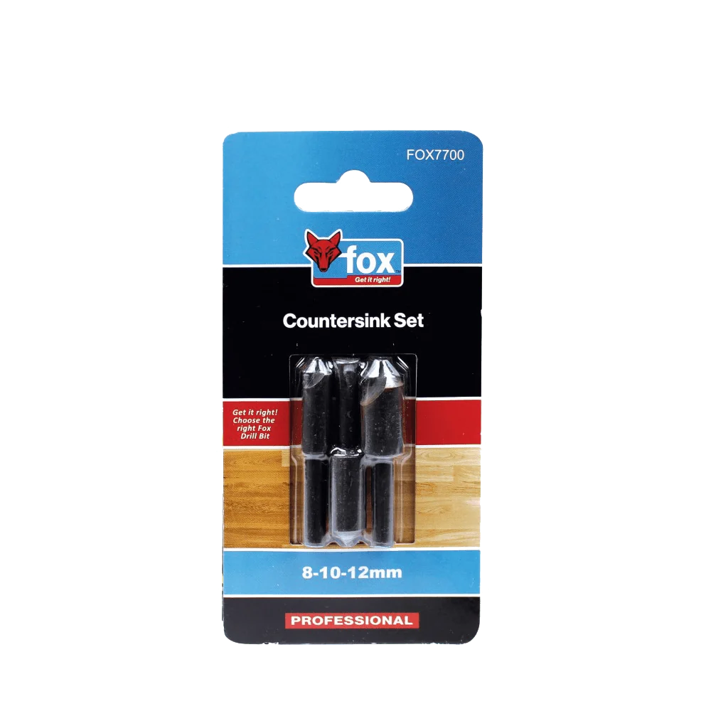 fox7700.webp FOX DRILL BIT SET COUNTERSINK P/3 (81012) - Image 1