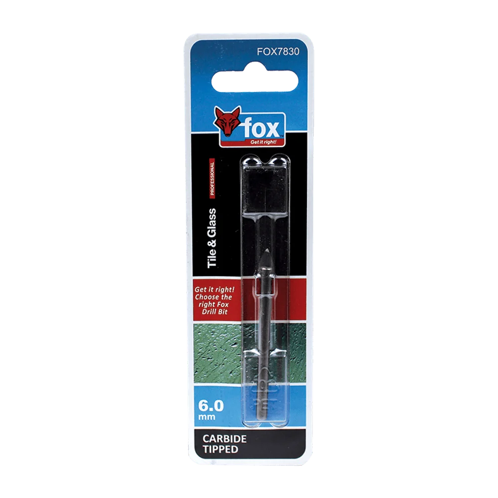 fox7830.webp FOX DRILL BIT TILE/GLASS SPEARHEAD PRO 6MM - Image 1