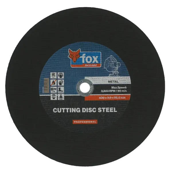 FOX DISC CUTTING STEEL 400X3.2x25.4MM