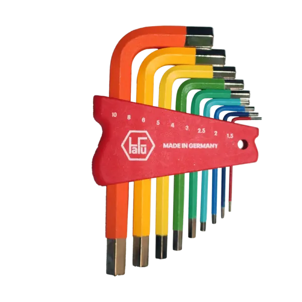HAFU ALLENKEY SET METRIC 1.5-10MM P/9 COLORSXXX
