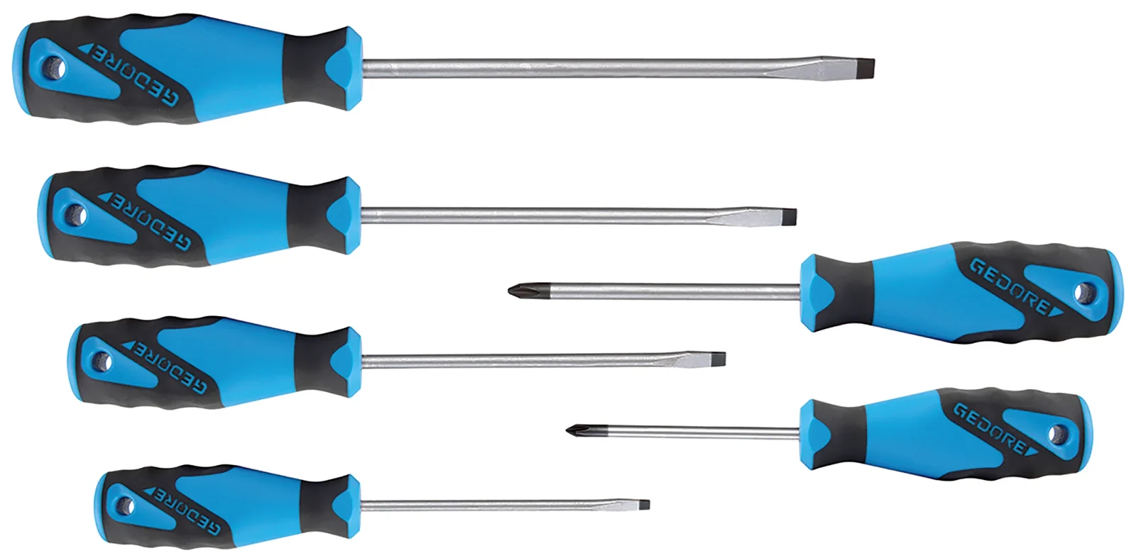 ged1482319.webp GEDORE BLUE SCREWDRIVER SET 2150-2160 P/6 MS/6SD - Image 1