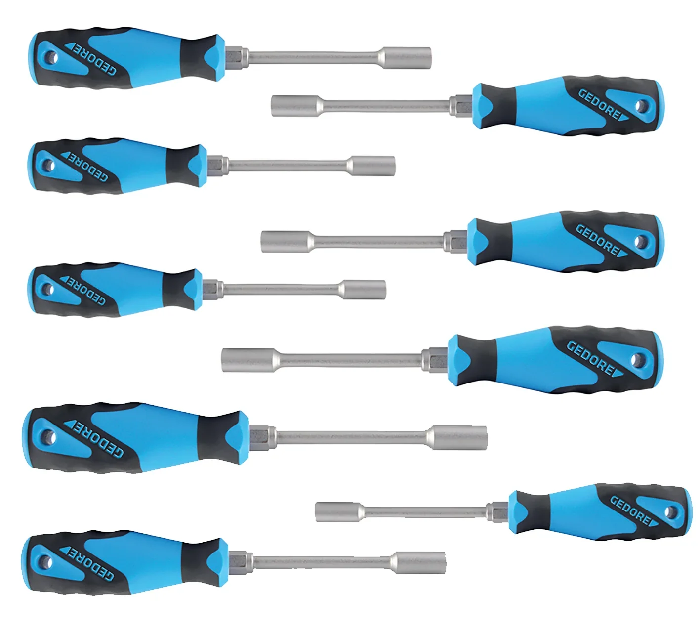 ged1746948.webp GEDORE BLUE NUT DRIVER SET 2133 5 5-13MM P/9 - Image 1