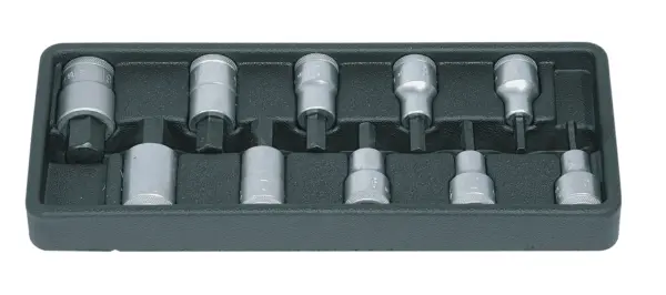 GEDORE BLUE ALLENKEY SOCKET SET 1/2 IN19PM-10