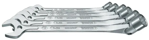 GEDORE BLUE SPANNER SWIVEL OPEN SET P/6 534/6M