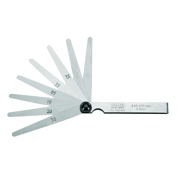 GEDORE BLUE FEELER GAUGE SET 702-20M 20BLADE