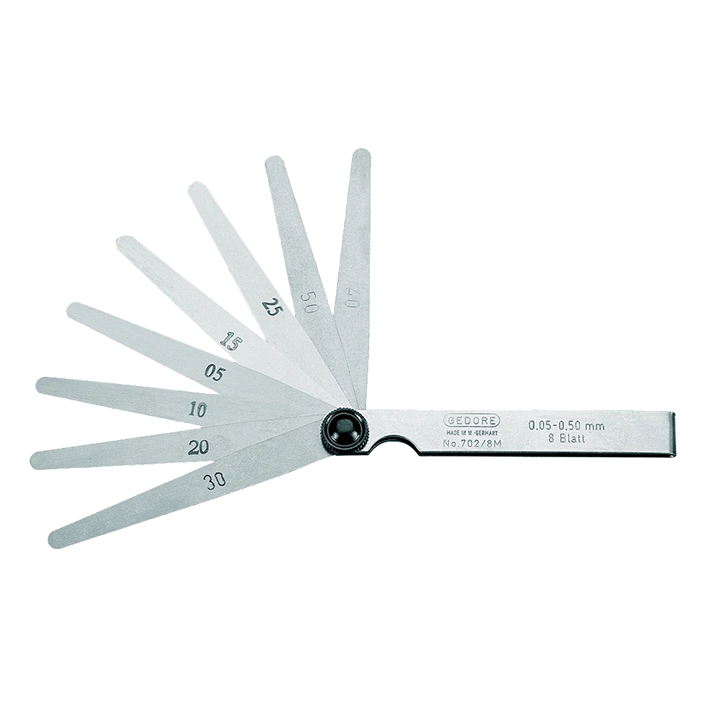 ged6547870.webp GEDORE BLUE FEELER GAUGE SET 702-20M 20BLADE - Image 1