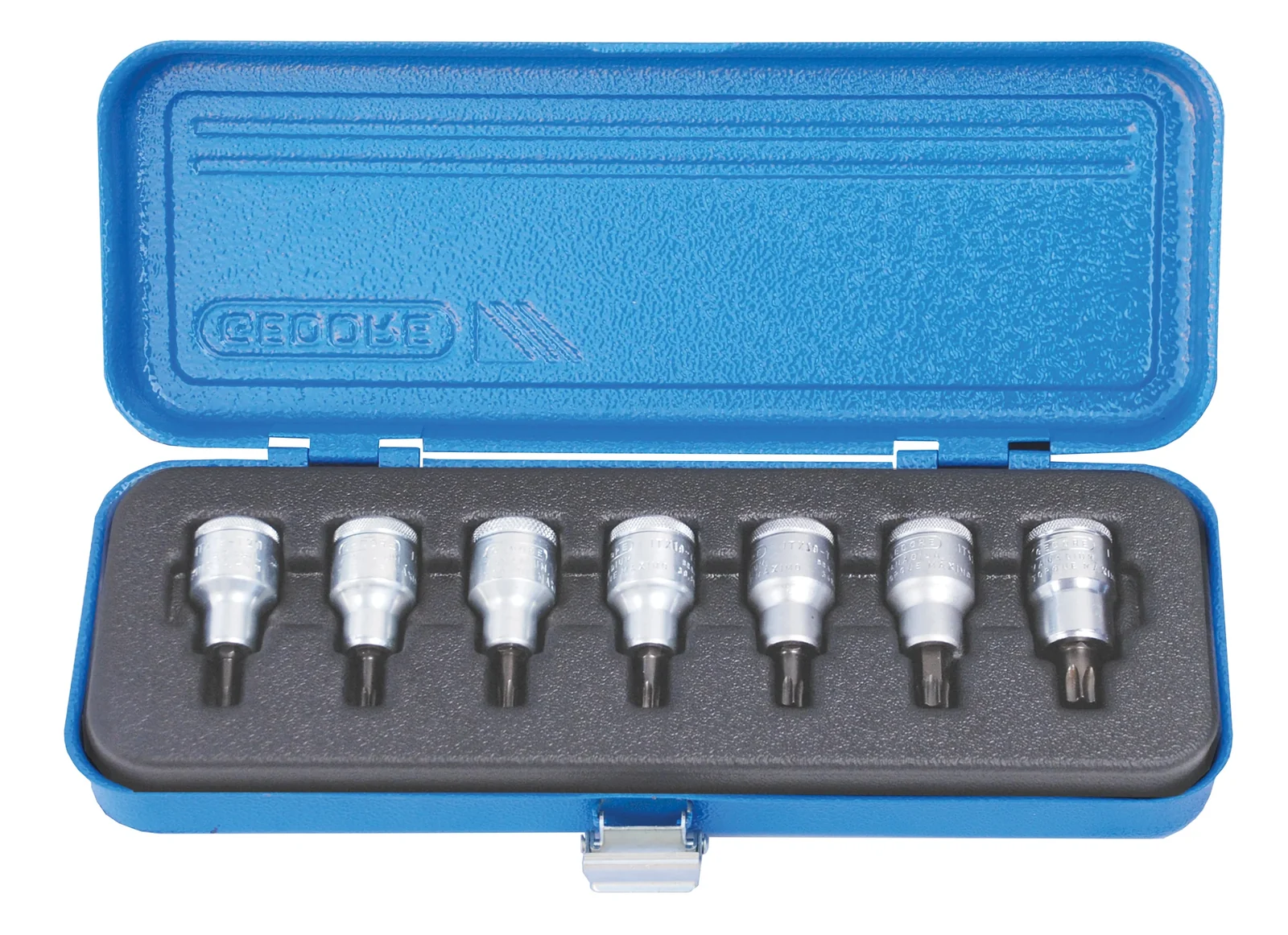 ged665983.webp GEDORE BLUE SOCKET BIT SET TORX 1/2 ITX19-MT - Image 1