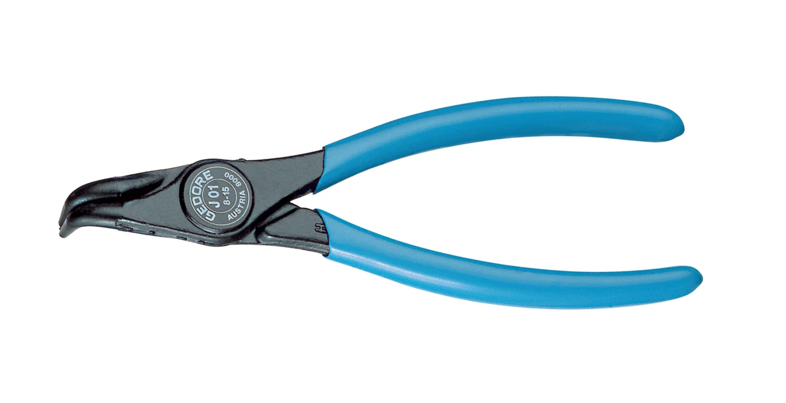 ged6704130.webp GEDORE BLUE PLIER CIRCLIP INT BENT 129MM 8000-J01 - Image 1
