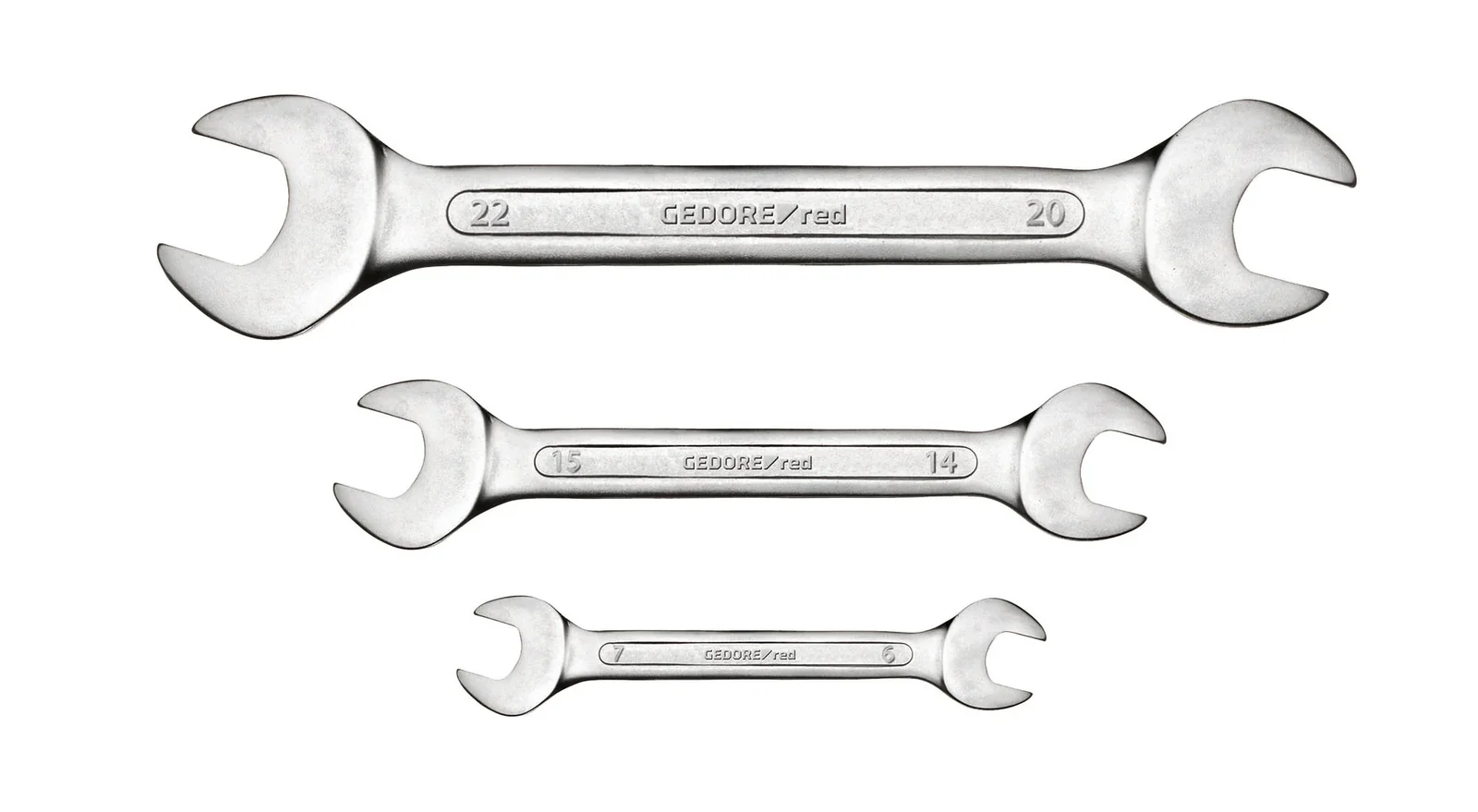 gedr05105012.webp GEDORE RED SPANNER DBL OPEN END SET 12PC - Image 1