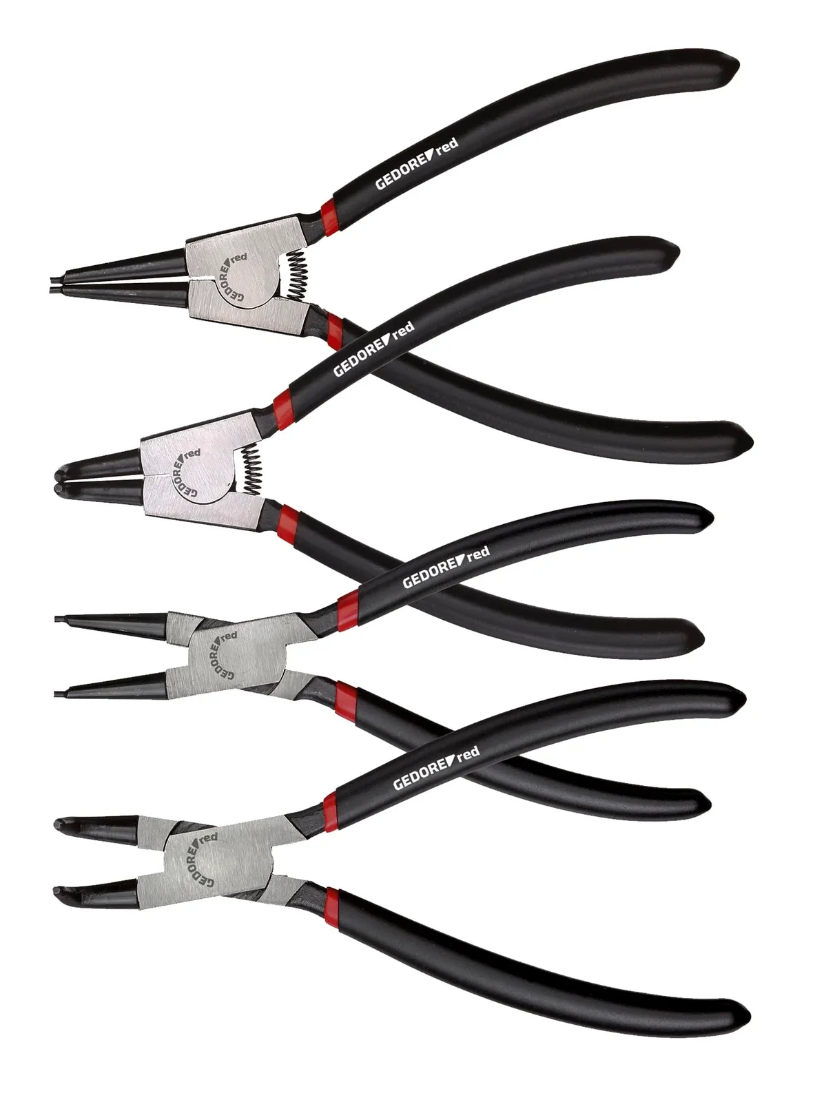 gedr28002004.webp GEDORE RED PLIER CIRCLIP STRAIGHT+BENT SET P/4 - Image 1