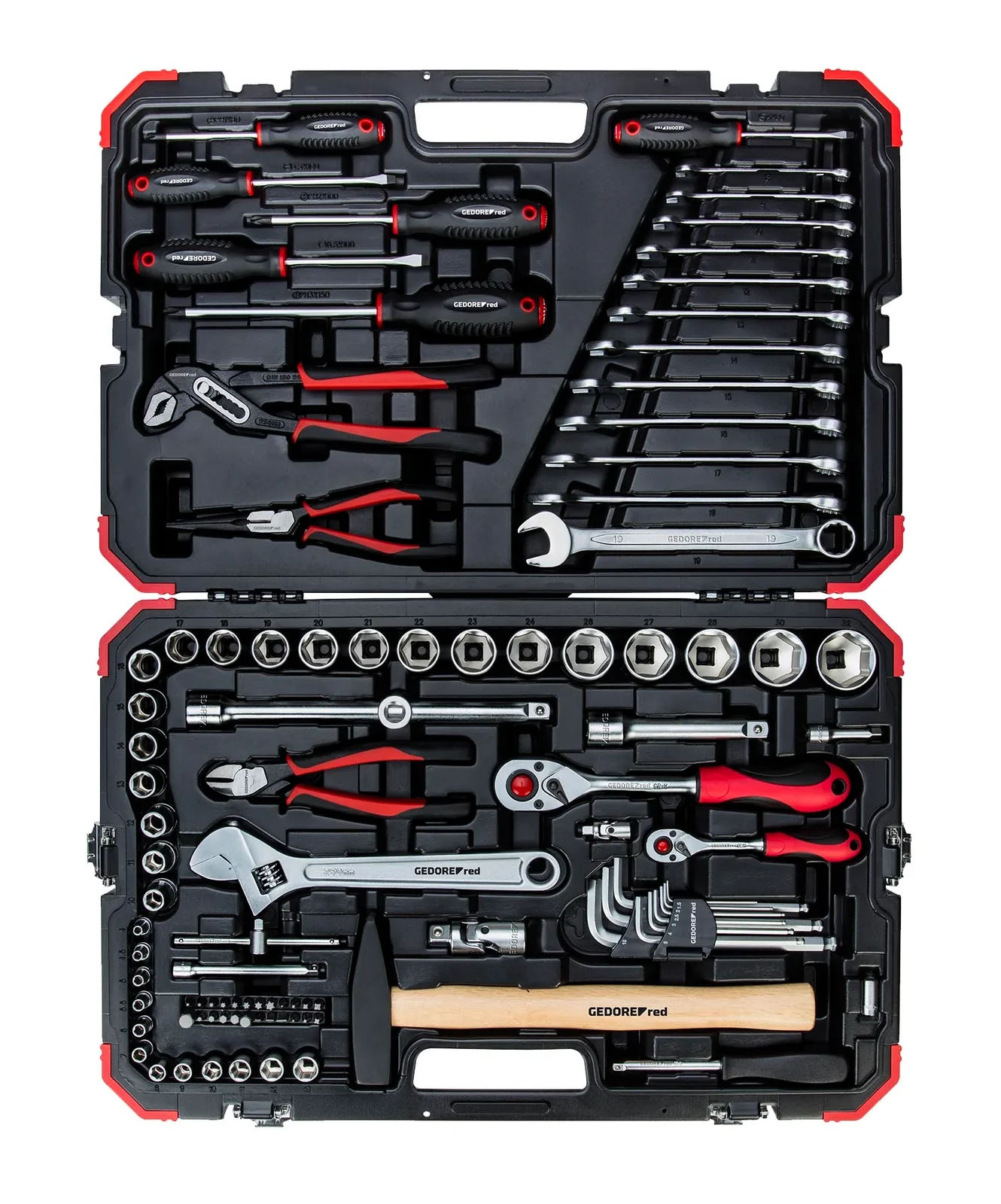 gedr46003100.webp GEDORE RED SOCKET SET 1/4+1/210-32MM100PCE - Image 1