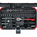 GEDORE RED SOCKET SET 1/4 4-14MM+BITS46PCE