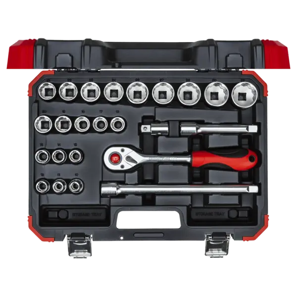 GEDORE RED SOCKET SET 1/210-32MM+BITS24PCE