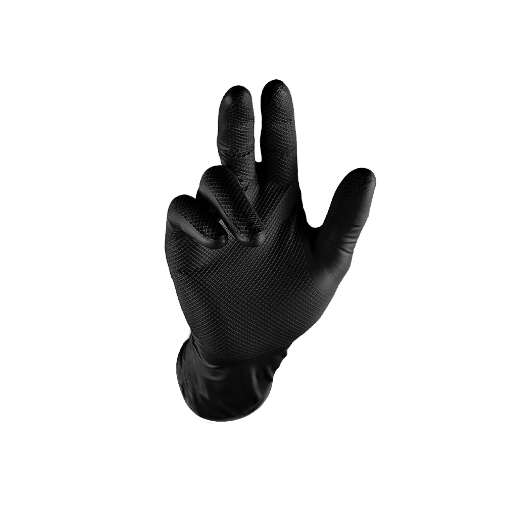 glru059l.webp GRIPPAZ GLOVES 246 NITRILE BLACK P/P P/10 - Image 1