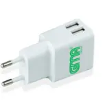 GMA CHARGER DUAL USB 2.4A WHITE P/5